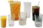 Carlisle 012007 20-oz Fluted Bistro Tumbler, Stackable, SAN, Clear