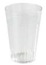 Carlisle 013207 32-oz Fluted Bistro Tumbler, Stackable, SAN, Clear