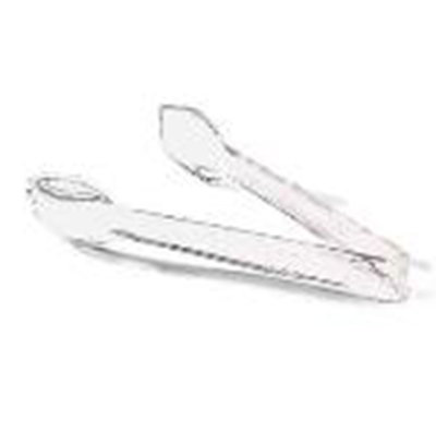 Carlisle 00395407 9-in Salad Tong, Polycarbonate, NSF, Clear