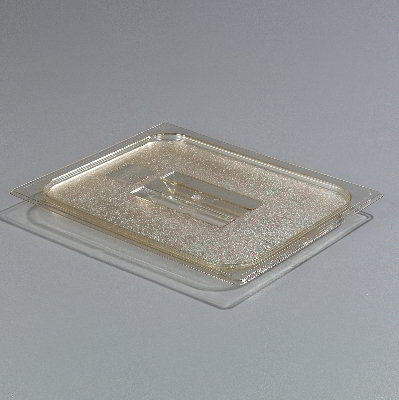 Carlisle 1043013 High Heat Half Size Pan Handled Lid - Amber