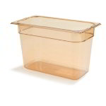 Carlisle 1046913 1/3-Size High Heat Food Pan, 8-in Deep, NSF, Amber