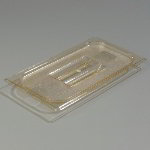 Carlisle 1047013 High Heat 1/3 Size Food Pan Lid - Amber