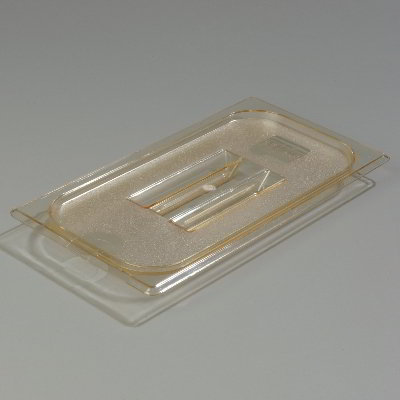 Carlisle 1047013 High Heat 1/3 Size Food Pan Lid - Amber