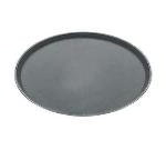 Carlisle 2700GR004 Griptite Rubber Lined Oval Tray, 22 x 27 in, Black