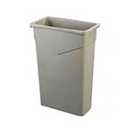 Carlisle 342015-06 Waste Container w/ Corner Tabs, 15-Gallon, Beige