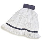 Carlisle 369420-14 Medium Mop Head w/ Loop-End, Microfiber, Blue