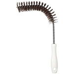 Carlisle 4016101 15-in Bent Elbow Brush w/ Plastic Handle, 1.5-in Diam., Brown