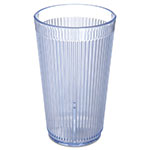 Carlisle 403314 Crystalon Tumbler, 12 oz., Ribbed Texture, Polycarbonate, RimGlow, Ocean Blue