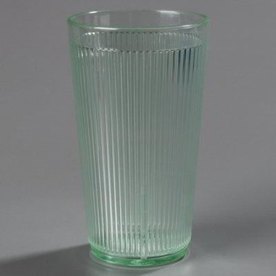 Carlisle 403507 20-oz Ribbed Tumbler, Polycarbonate, Clear