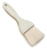 Carlisle 4079100 Flat Pastry Brush w/ Plastic Handle & Boar Bristles, 2-in Width