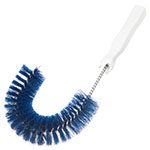 Carlisle 4110014 11.5-in Hook Shape Clean-In-Place Brush, Blue Polyester Bristles