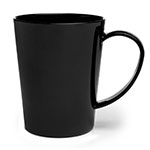 Carlisle 4306803 12-oz Nestable Mug, Easy Grip Handle - Black