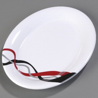 Carlisle 43087915 Durus Designer Oval Platter - 9-1/2x7-1/4" Twist