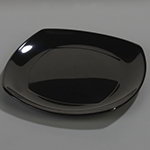 Carlisle 4330203 Square 13.5 x 13.5-in Melamine Plate, Black