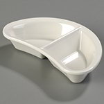Carlisle 4347542 3-1/2-oz Durus Crescent Divided Dish - Bone