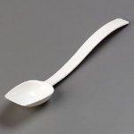 Carlisle 447002 Salad Buffet Spoon, 3/4 oz., 10 in, Solid, Polycarbonate, White