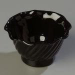 Carlisle 453107 Tulip Berry Dish, 5 oz., Clear, SAN, NSF