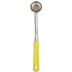 Carlisle 604358 1-oz Solid Portion Control Spoon, 18/8 Stainless, Yellow