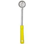 Carlisle 604359 1-oz Perforated Portion Control Spoon, 18/8 Stainless, Yellow