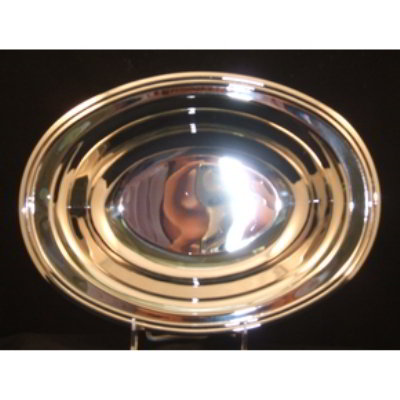 Carlisle 609125 Maesto Oval Dish Tray, 12-in x 8-3/4-in, Stainless Steel