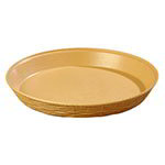 Carlisle 652667 WeaveWear Basket, 12 in, Round, High Density Polypropylene, Straw