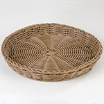 Carlisle 6554-25 Medium Round Woven Basket, Caramel