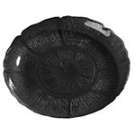 Carlisle 6954BK Petal Mist Dessert Plate - 7.5 in - Black