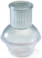 Carlisle 700007 Carafe, 11 oz., Ribbed Neck, Textured Finish, Clear Plastic