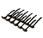Carlisle 028703 1-oz Oval Ladle Assortment Pack - (12)Imprinted, Poly, Black