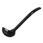 Carlisle 029503 1-oz Oval Ranch Ladle - Poly, Black