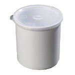 Carlisle 030102 1.2-qt Crock w/ Lid, SAN, NSF, White