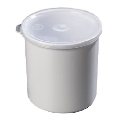 Carlisle 030102 1.2-qt Crock w/ Lid, SAN, NSF, White