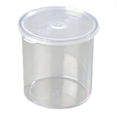 Carlisle 030107 1.2-qt Crock w/ Lid, SAN, NSF, Clear