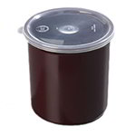 Carlisle 030101 1.2-qt Classic Crock - Snap-On Lid, Brown