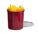 Carlisle 030403 4-qt Crock w/ Lid, SAN, NSF, Black