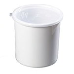 Carlisle 030202 2.7-qt Classic Crock - Snap-On Lid, White