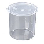 Carlisle 030207 2.7-qt Classic Crock - Snap-On Lid, Clear