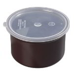 Carlisle 031601 1-1/2-qt Crock w/ Lid, SAN, NSF, Brown