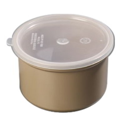 Carlisle 031606 1-1/2-qt Crock w/ Lid, SAN, NSF, Beige