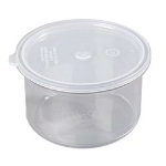 Carlisle 031607 1-1/2-qt Crock w/ Lid, SAN, NSF, Clear
