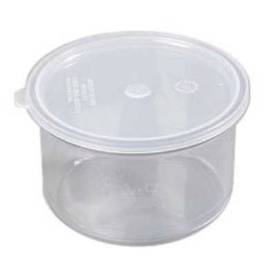 Carlisle 031607 1-1/2-qt Crock w/ Lid, SAN, NSF, Clear