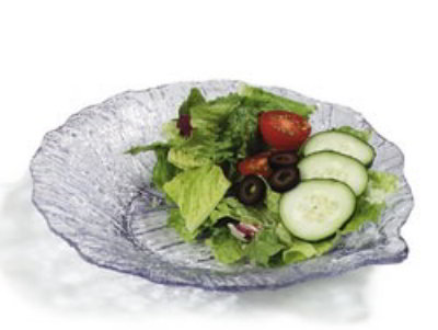Carlisle 034707 9-in Leaf Plate, Dishwasher Safe, SAN, Clear
