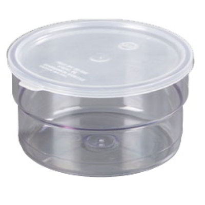 Carlisle 036507 1-1/2-qt Supreme Crock w/ Lid, SAN, NSF, Clear