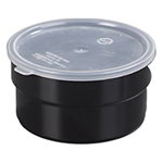 Carlisle 036503 1.5-qt Supreme Crock - Snap-On Lid, Black