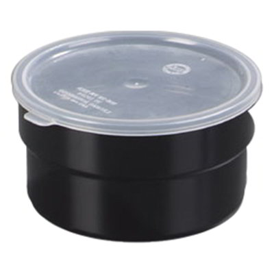 Carlisle 036503 1.5-qt Supreme Crock - Snap-On Lid, Black