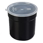 Carlisle 037203 2.7-qt Supreme Crock - Snap-On Lid, Black