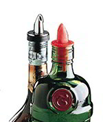 Carlisle OP30400 Free Flowing Liquor Pourer, SAN, Polycarbonate, Sparkle Red