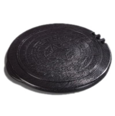 Carlisle 070003 7-in Tortilla Server Lid, Hinged, NSF, Black