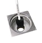 Carlisle 4014800 Floor Drain Brush Head w/ 6-in Black Bristles, Plastic
