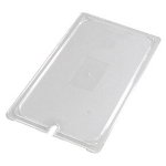 Carlisle 10217U07 Universal Flat Notched Lid for Full Size Food Pans, NSF, Clear